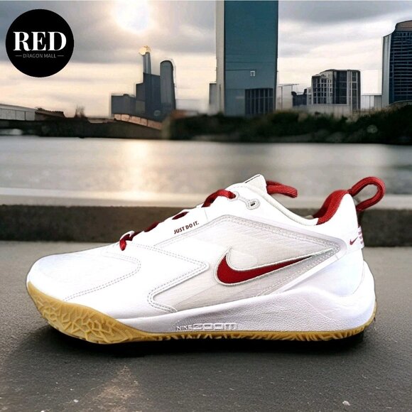 Nike Air Zoom HyperAce 3 White Team Crimson Volleyball FQ7074-100 - Men\'s Sz 10 main image 5